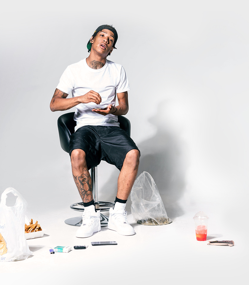 About page hero image on the left of the website for Lil James